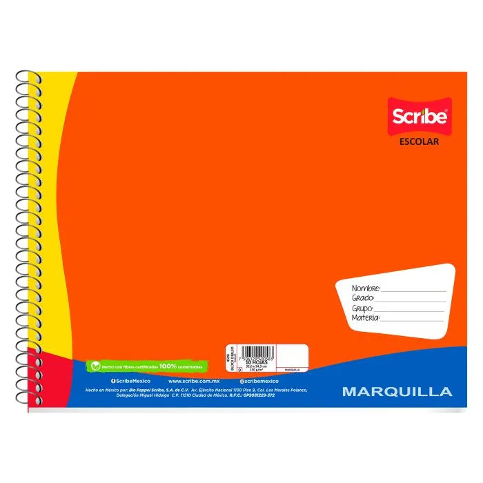 Libreta Scribe Escolar Espiral Dibujo 20 HJS 4930