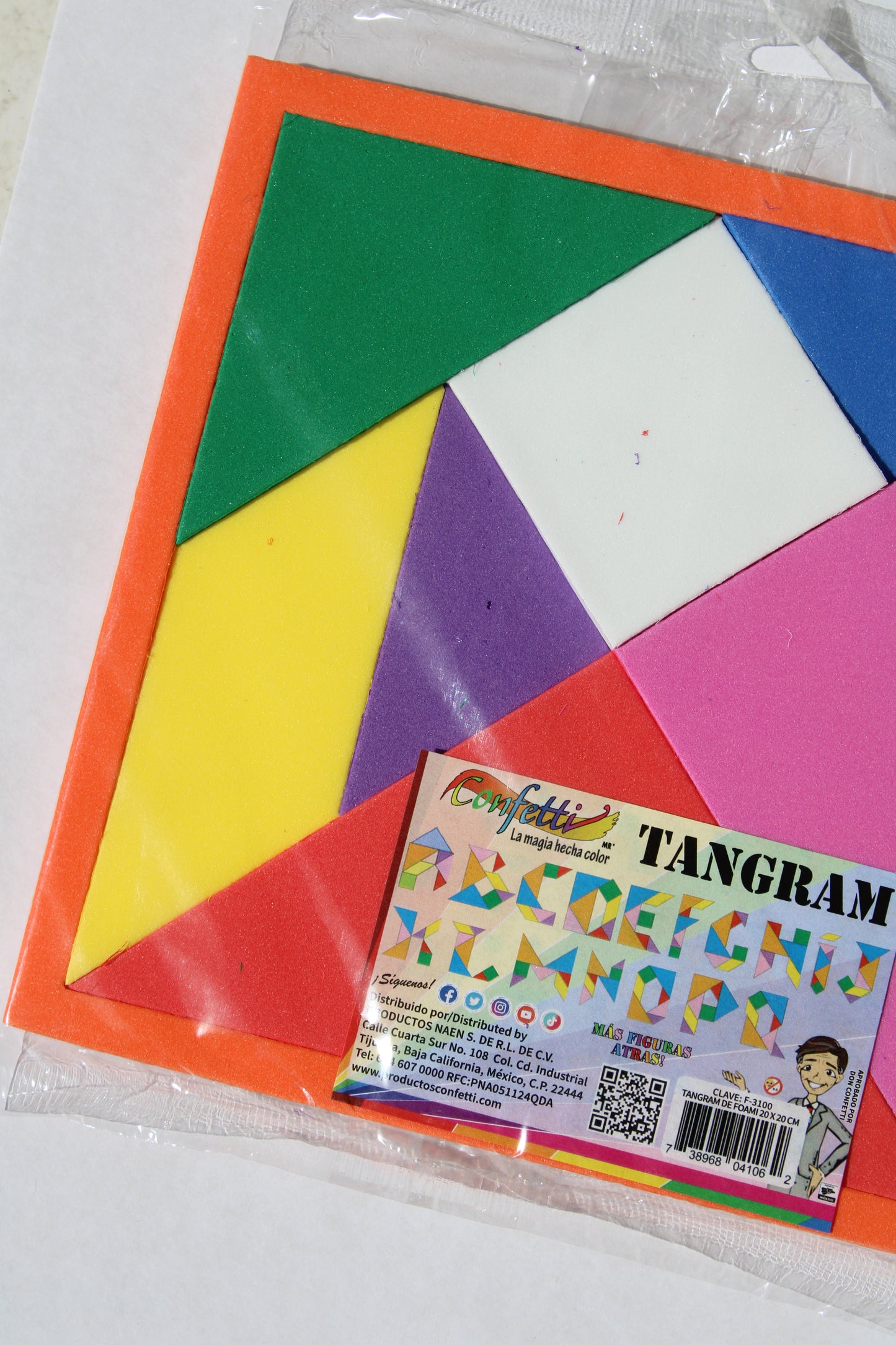 Tangram Foamy Confeti 20x20