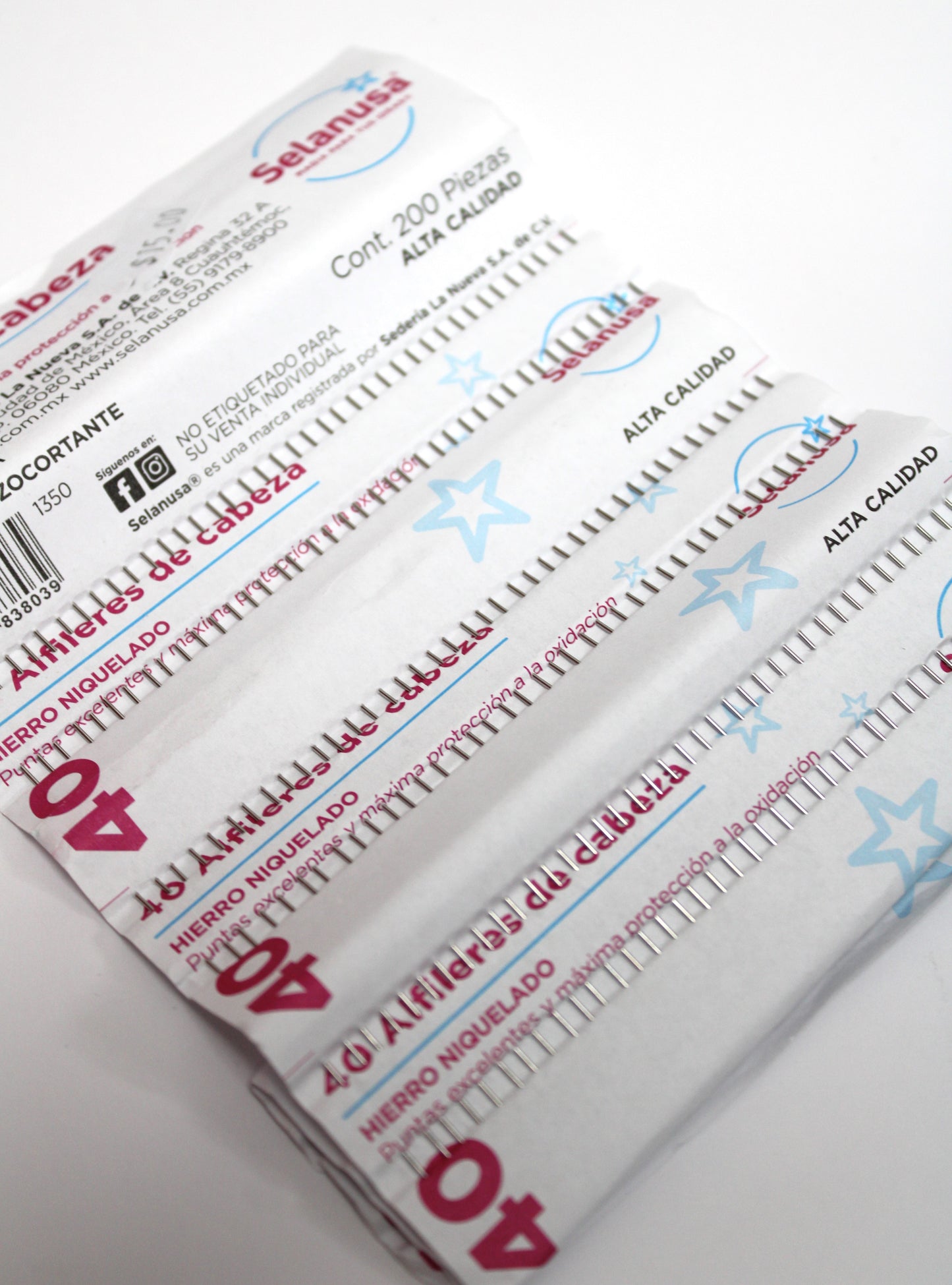 Alfiler Cabeza Hierro c/200