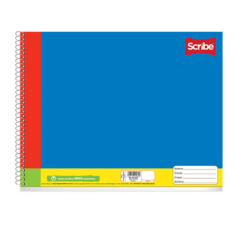 Libreta Scribe Escolar Espiral Dibujo 30 HJS 4592