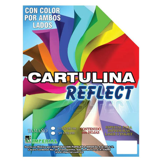 Papel Cartulina IRIS satinado carta 25HJS