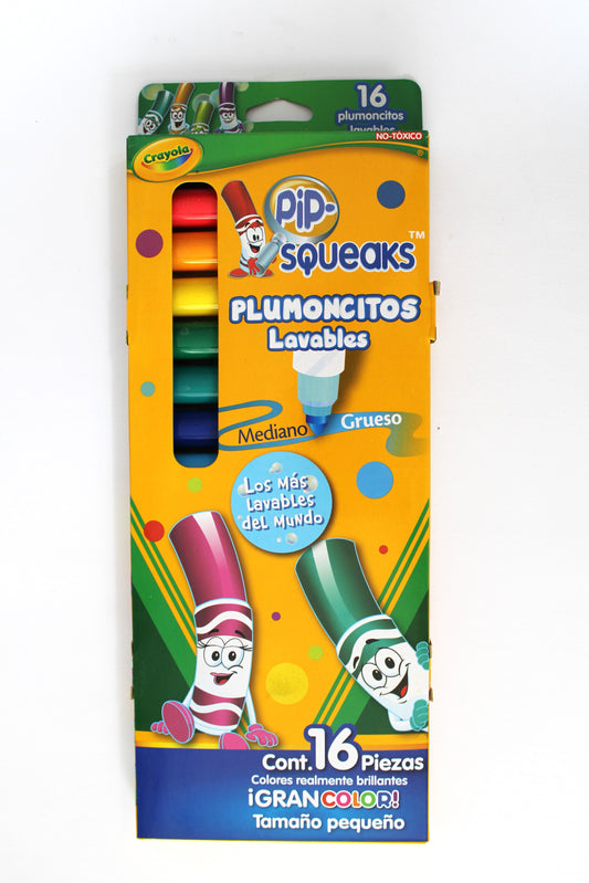 Marcador Crayola Pip Squeaks c/16