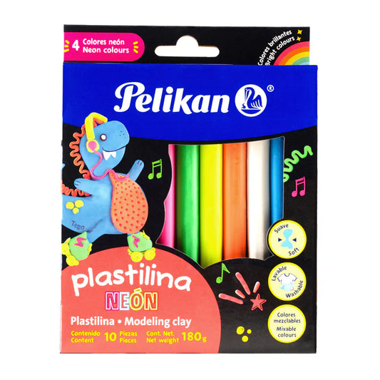 Plastilina Pelikan Neón c/10