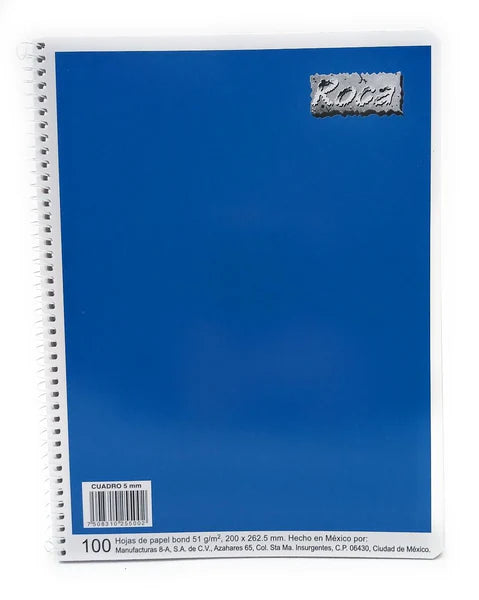 Libreta ROCA Espiral Profesional Raya 100 HJS