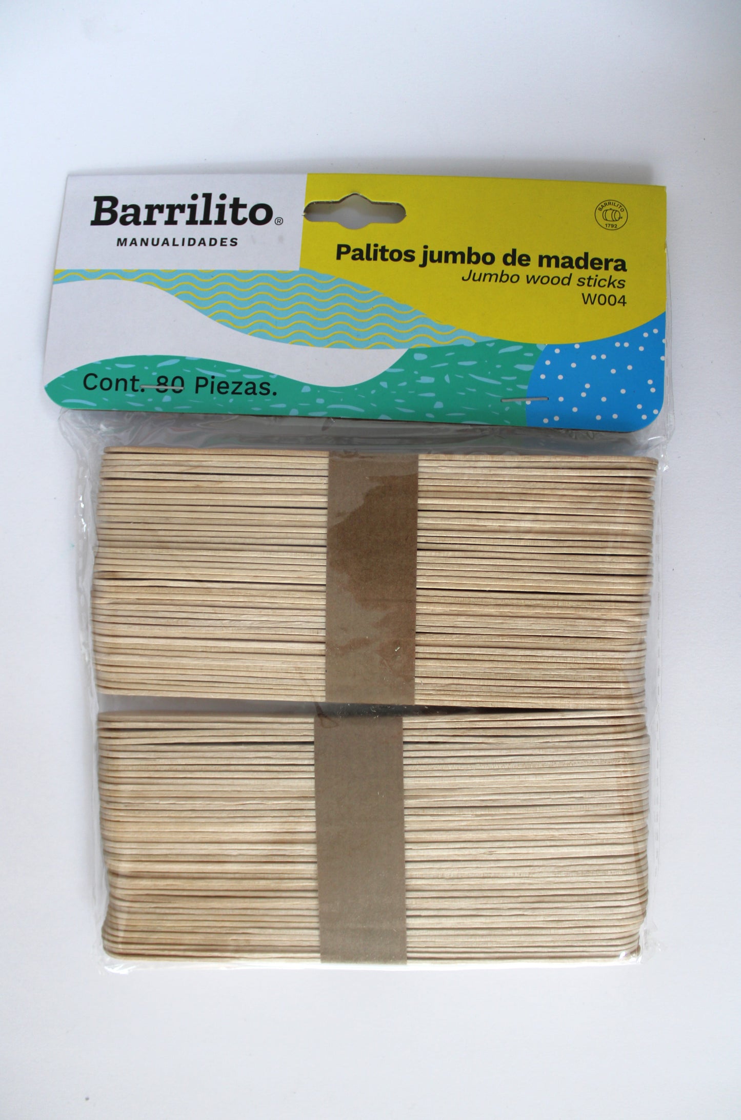 Palito Madera Barrilito Pm1151 Abatelengua C/60