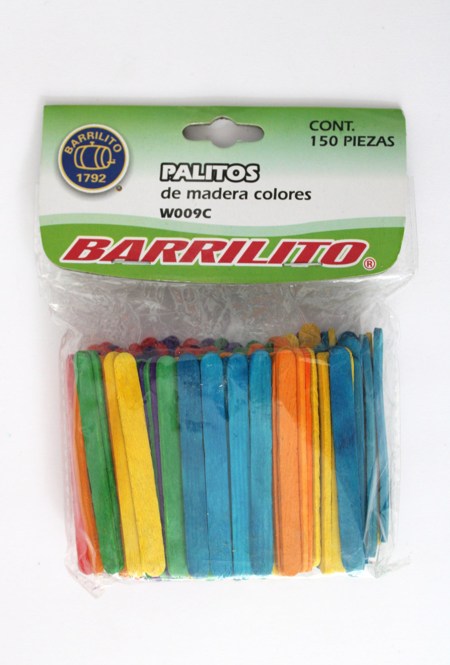 Palitos de madera plano color W009