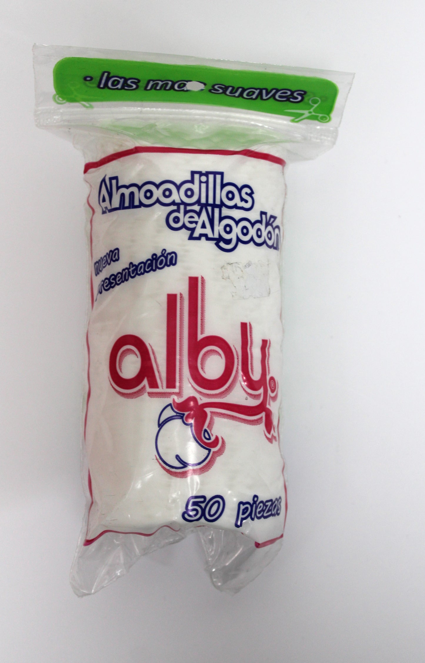 Algodón Alby Almohadillas Faciales c/50