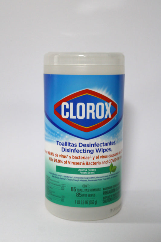 Toallitas desinfectantes Clorox con 85