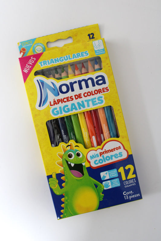 Colores Norma Triangular Gigante c/12