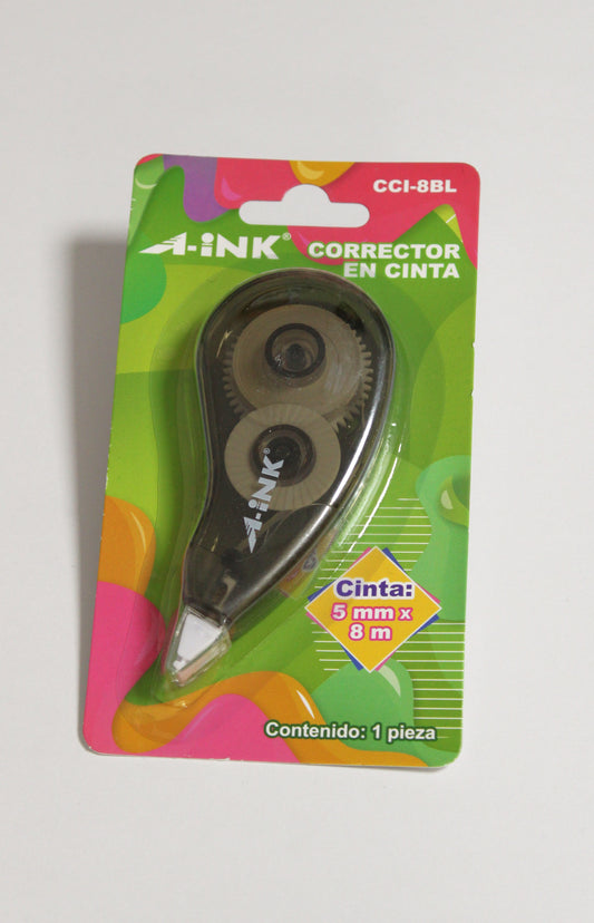 Corrector Cinta A-INK CCI-8BL