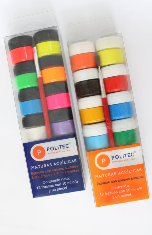 Pintura Acrílica Politec 10ml c/12