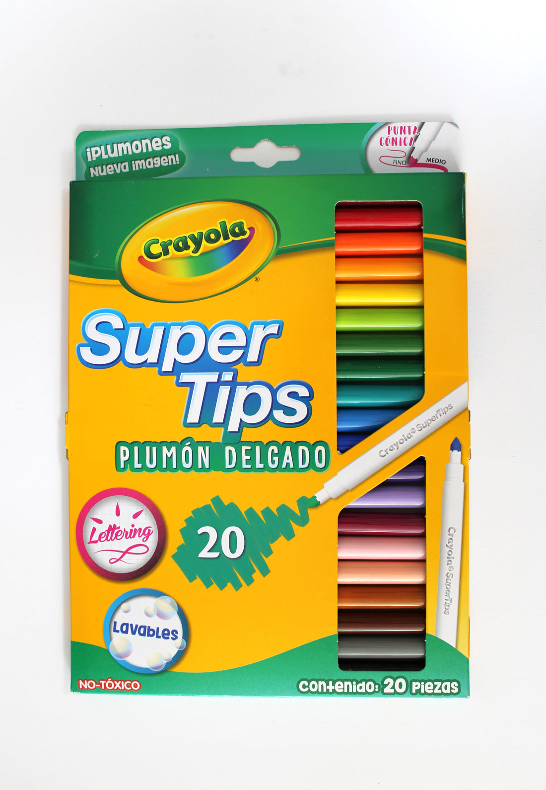 Pincelin Crayola SuperTips c/20 – GAENA Papelería y Mercería
